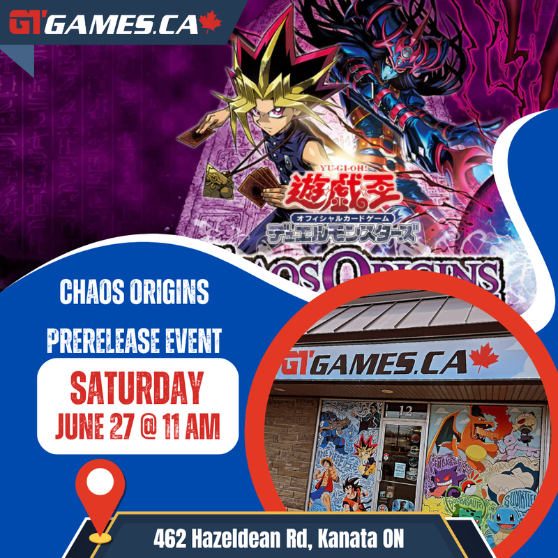 Yu-Gi-Oh Chaos Origins Prerelease Ticket [Saturday June 27th at 11 AM in Kanata]