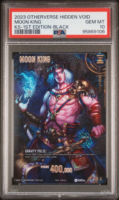 GRADED [PSA 10] 2023 OTHERVERSE HIDDEN VOID KICKSTARTER MOON KING KS-1ST EDITION-BLACK