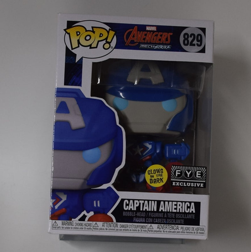Captain America #829 Bobble Head Pop! Vinyl Figure (Glow in The Dark / FYE Exclusive)