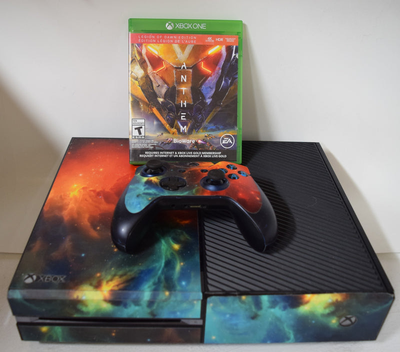 Xbox One 500GB Anthem Console Bundle - Black with Decals [Ready To Play (RTB)]