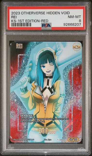 GRADED [PSA 9] 2023 OTHERVERSE HIDDEN VOID KICKSTARTER REI KS-1ST EDITION-RED