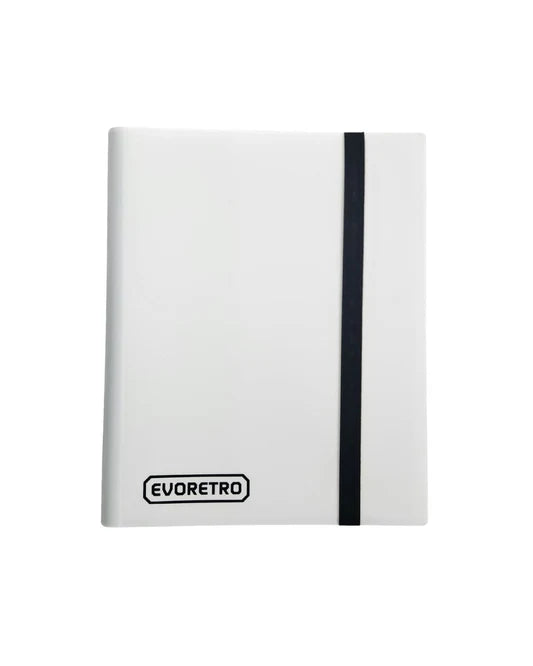 Evoretro - 9-Pocket Binder with Elastic - White