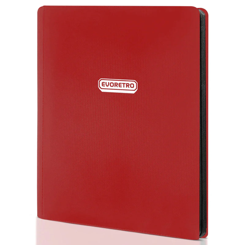 Evoretro 9-Pocket Card Binder - Red