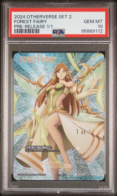 GRADED [PSA 10] 2024 OTHERVERSE SET 2 LEGENDARY HEROES FOREST FAIRY PRE-RELEASE 1/1