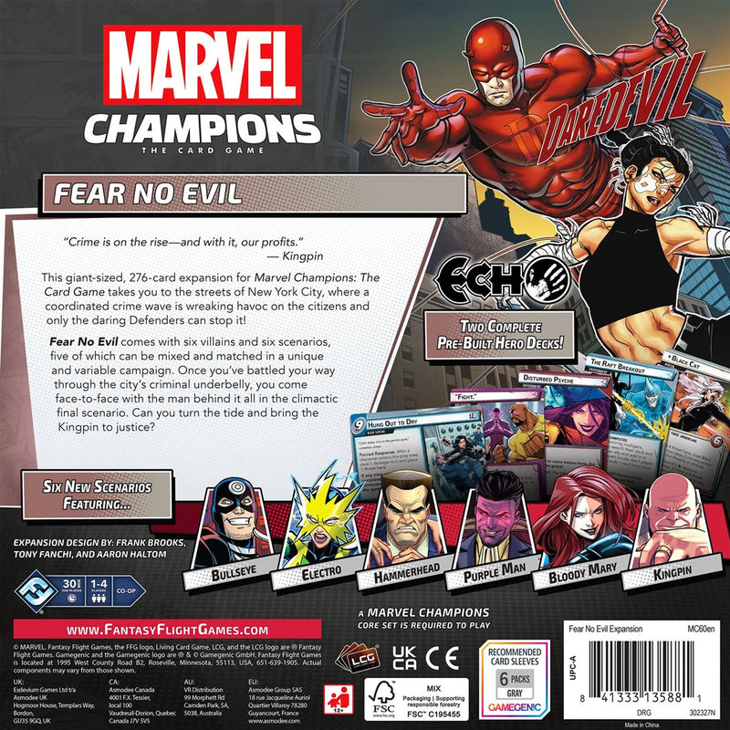 Marvel Champion LCG: Fear No Evil - Expansion