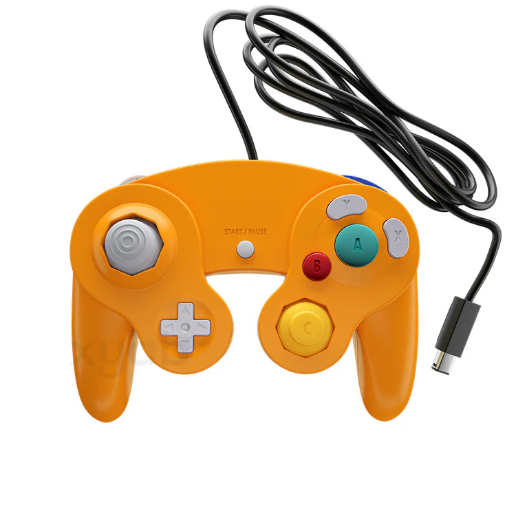 Wired Controller for Wii/Gamecube - Orange