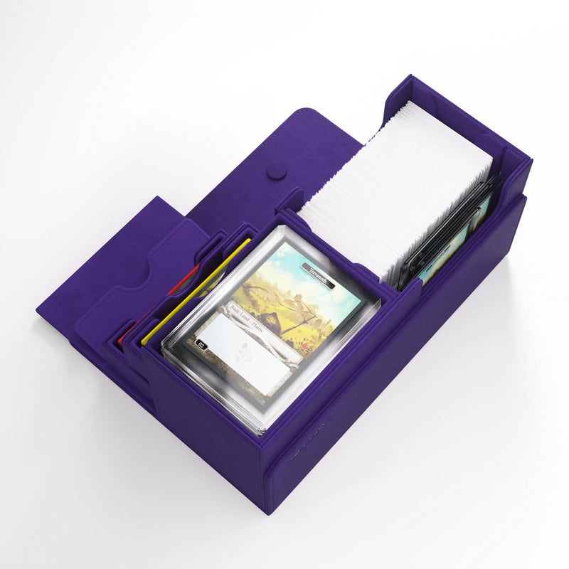 The Academic 133+ XL Stealth Edition Deck Box - Gamegenic (Purple)