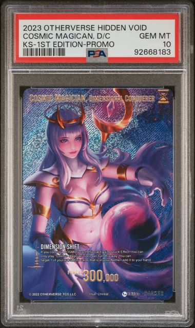 GRADED [PSA 10] 2023 OTHERVERSE HIDDEN VOID KICKSTARTER COSMIC MAGICAN, D/C KS-1ST EDITION-PROMO