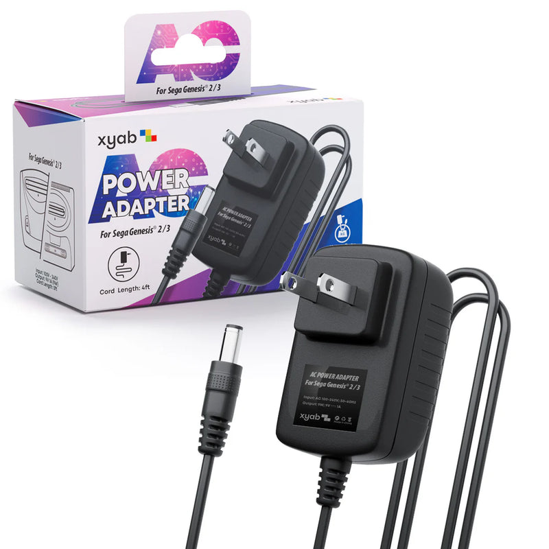 XYAB AC Adapter - Sega Genesis & Game Gear