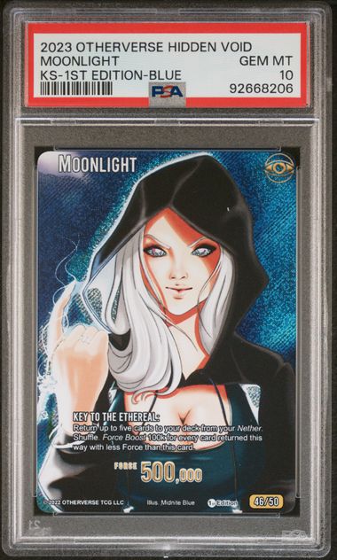 GRADED [PSA 10] 2023 OTHERVERSE HIDDEN VOID KICKSTARTER MOONLIGHT KS-1ST EDITION-BLUE