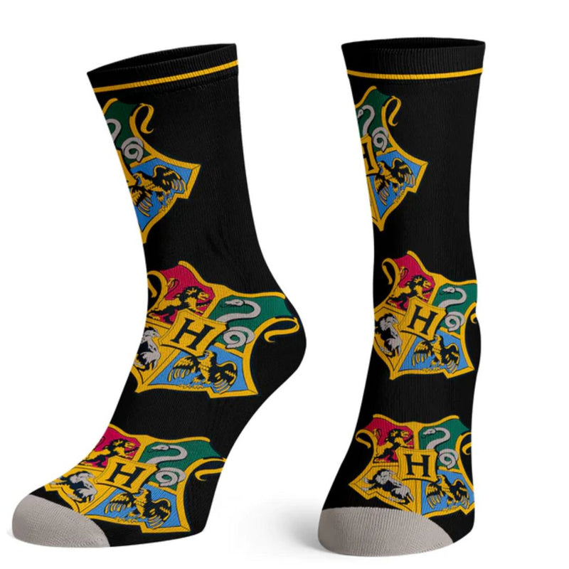 Harry Potter Hogwarts Crest Crew Socks by Bioworld