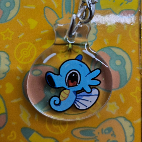 Horsea Pokemon Phone Charm
