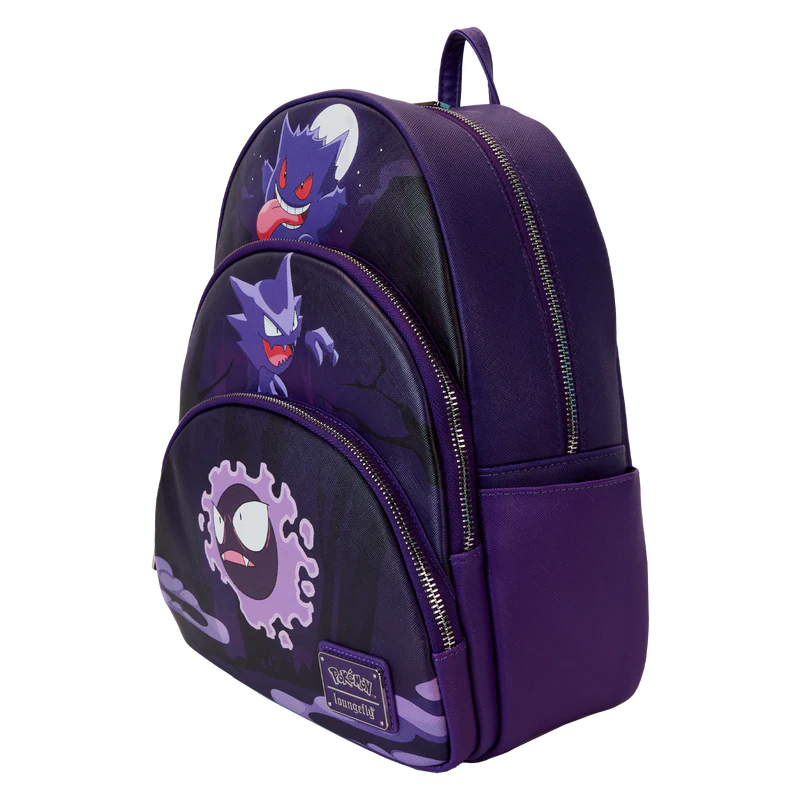 Pokemon Gengar Evolution Triple Pocket Mini Backpack - Loungefly