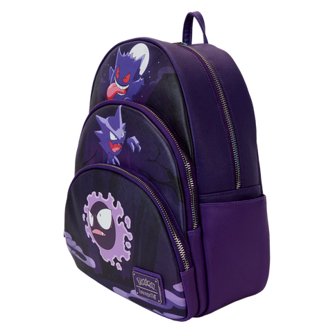 Pokemon Gengar Evolution Triple Pocket Mini Backpack - Loungefly