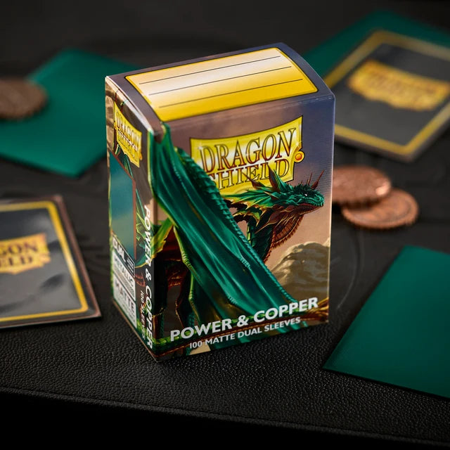 Dragon Shield: Standard 100ct Sleeves - Power & Copper (Dual Matte)