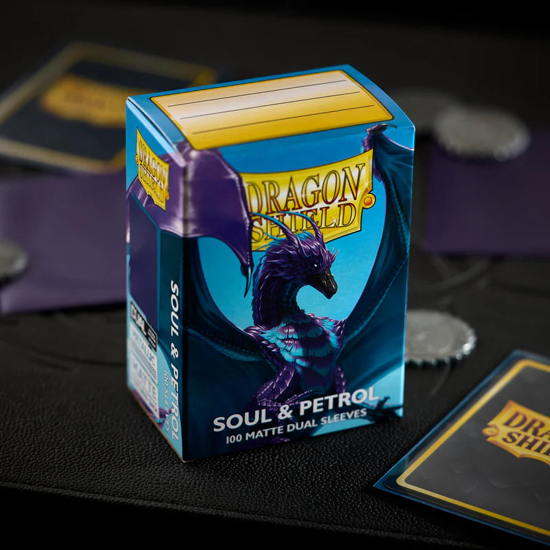 Dragon Shield: Standard 100ct Sleeves - Soul & Petrol (Dual Matte)
