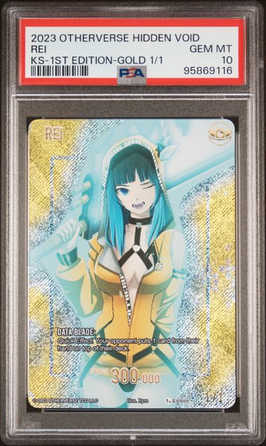 GRADED [PSA 10] 2023 OTHERVERSE HIDDEN VOID KICKSTARTER REI KS-1ST EDITION-GOLD 1/1
