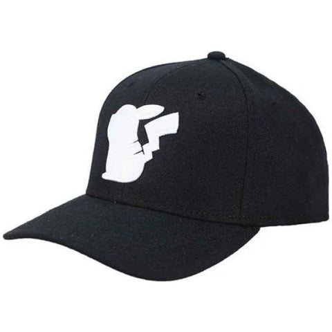 Pikachu Sitting Black & White Baseball Cap - Snapback Hat