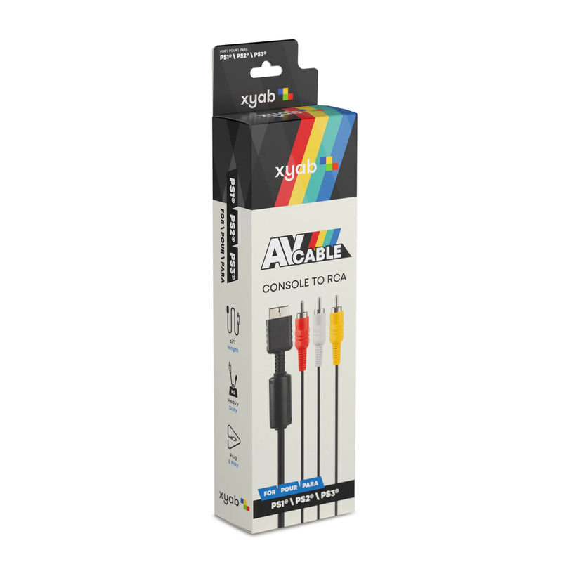 AV Cable Console to RCA for PS1/PS2/PS3
