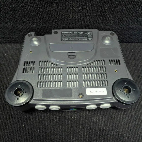 Nintendo 64 Console - Transparent/Purple Controller - Tested and Ready to Play