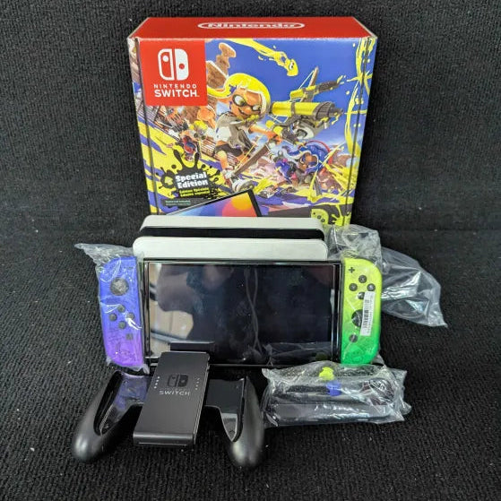 Nintendo Switch Splatoon Special Edition - Complete In-box Console Bundle  (Ready to Play)