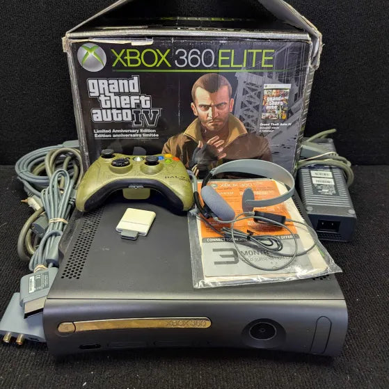 Xbox 360 Console ELITE - Grand Theft Auto IV Edition - Tested - DIFFERENT CONTROLLER  - [Ready To Play]