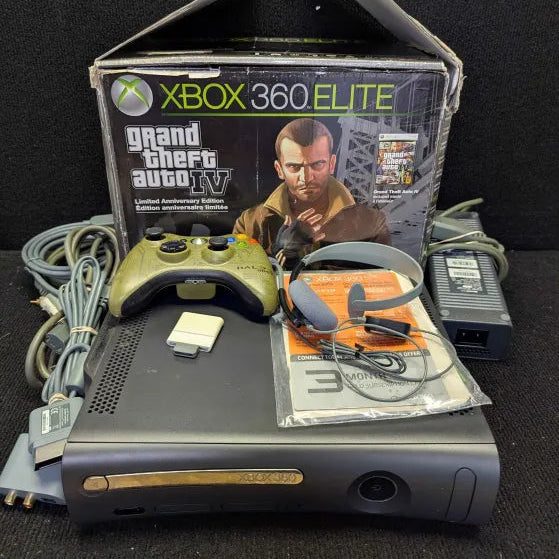 Xbox 360 Console ELITE - Grand Theft Auto IV Edition - Tested - DIFFERENT CONTROLLER  - [Ready To Play]