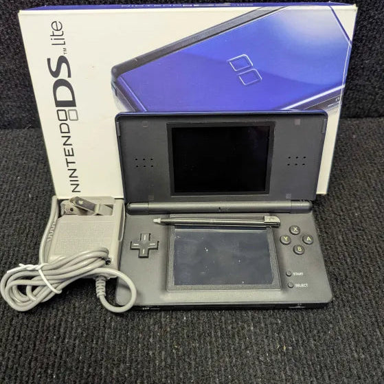 Nintendo DS Lite Console - Dark Blue - Ready To Play - COMPLETE IN BOX