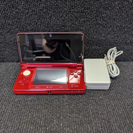 Nintendo 3DS Console - Flame Red - Tested Ready to Play