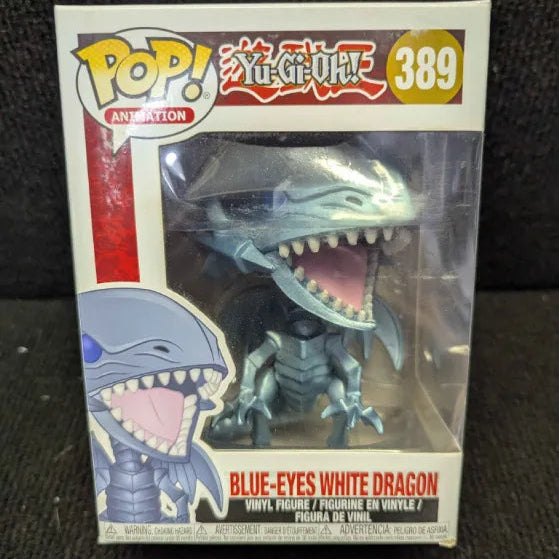 Funko Pop Animation: Yu-Gi-Oh! - Blue Eyes White Dragon Collectible Figure, Multicolor #389