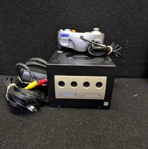 Gamecube Console Bundle - Black - TESTED - Ready To Play