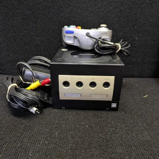 Gamecube Console Bundle - Black - TESTED - Ready To Play