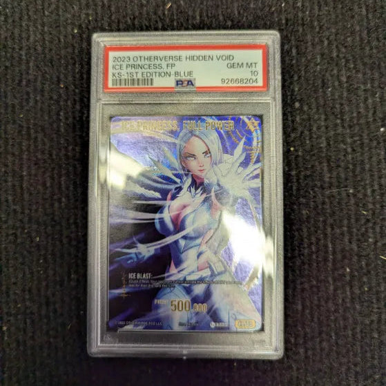 GRADED [PSA 10] 2023 OTHERVERSE HIDDEN VOID KICKSTARTER ICE PRINCESS, FP KS-1ST EDITION-BLUE