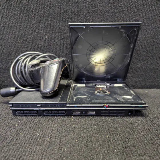 PlayStation 2 Slim Black Console Bundle - COMPLETE IN BOX