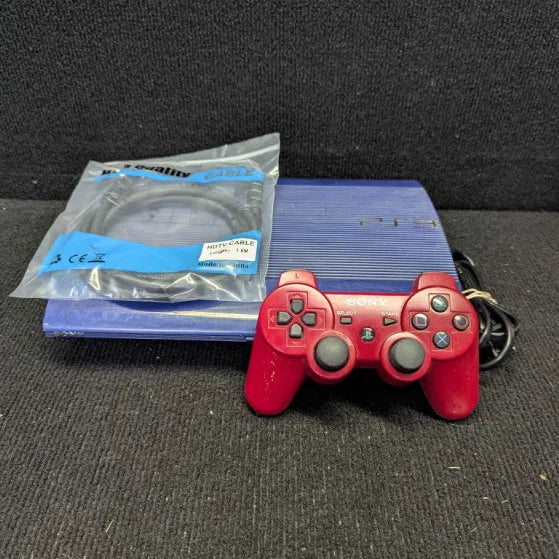 Playstation 3 Console (Blue) - (Tested - Ready To Play)