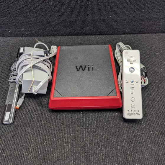 Nintendo Wii Bundle: Red/Black - (Tested & Ready To Play)