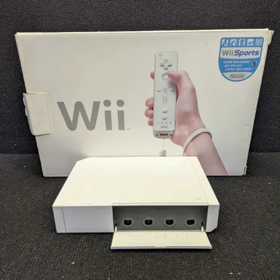 Nintendo Wii Bundle Console: White - (Tested) - COMPLETE IN BOX