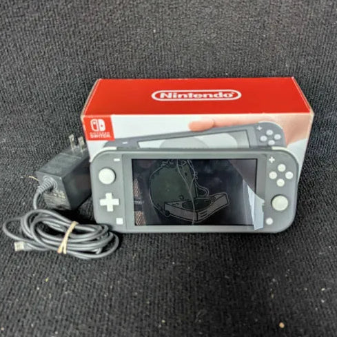 Nintendo Switch LITE Grey Complete (CIB) - Tested Ready to Play (BROKEN FAN)