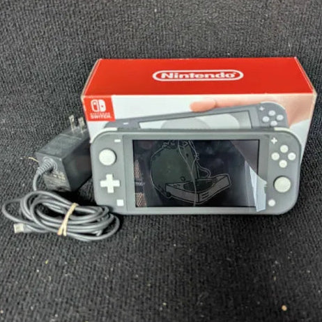Nintendo Switch LITE Grey Complete (CIB) - Tested Ready to Play (BROKEN FAN)