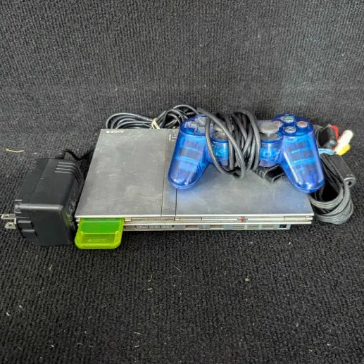 PlayStation 2 Slim silver Console Bundle - Tested & RTP