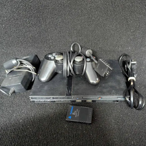 PlayStation 2 Slim Black Console Bundle - TESTED & READY TO PLAY