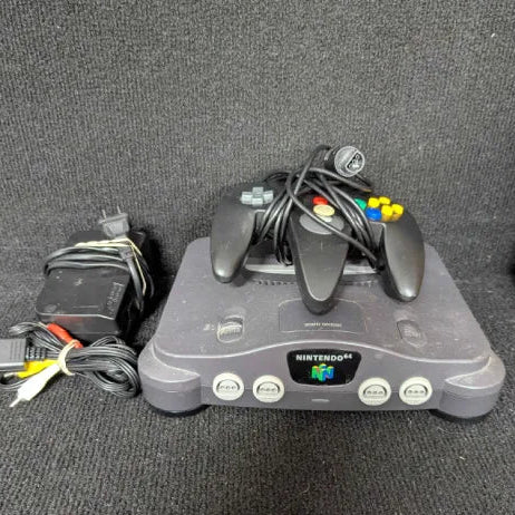 Nintendo 64 Console - Black Controller - Tested & Ready to Play