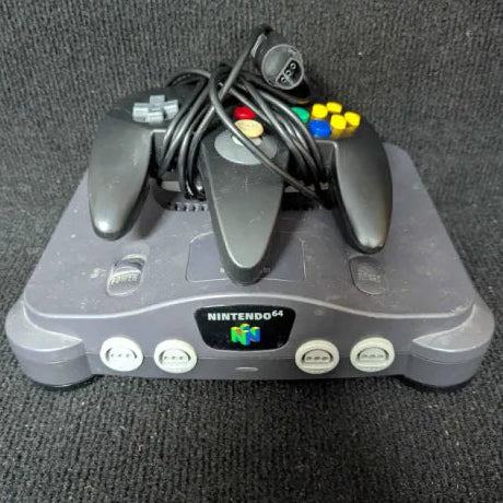 Nintendo 64 Console - Black Controller - Tested & Ready to Play