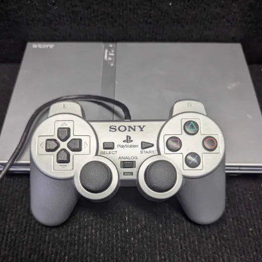 Playstation 2 slim (silver) - Tested & Ready to play - IN BOX
