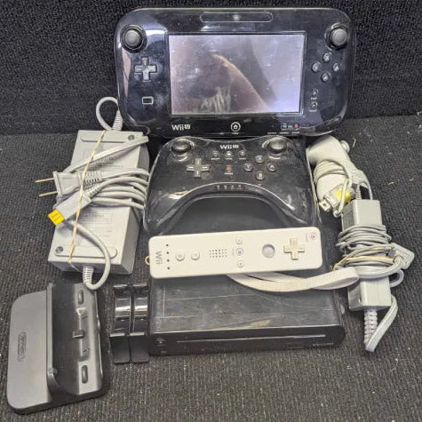 Nintendo Wii U Console Bundle - Black (Ready To Play)