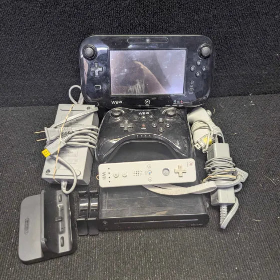 Nintendo Wii U Console Bundle - Black (Ready To Play)