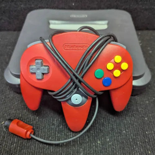 Nintendo 64 Console (Red Controller) - Tested & Ready to Play