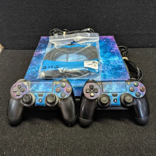 PlayStation 4 Console - Tested & Working - (Galaxy Cover)