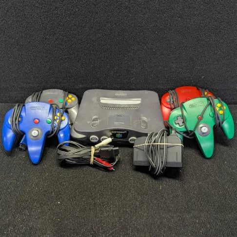 Nintendo 64 Console - 4 Controller Bundle - Tested & Ready to Play