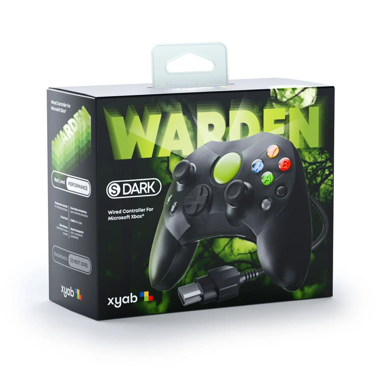Warden Wired Controller for Xbox Original - Black
